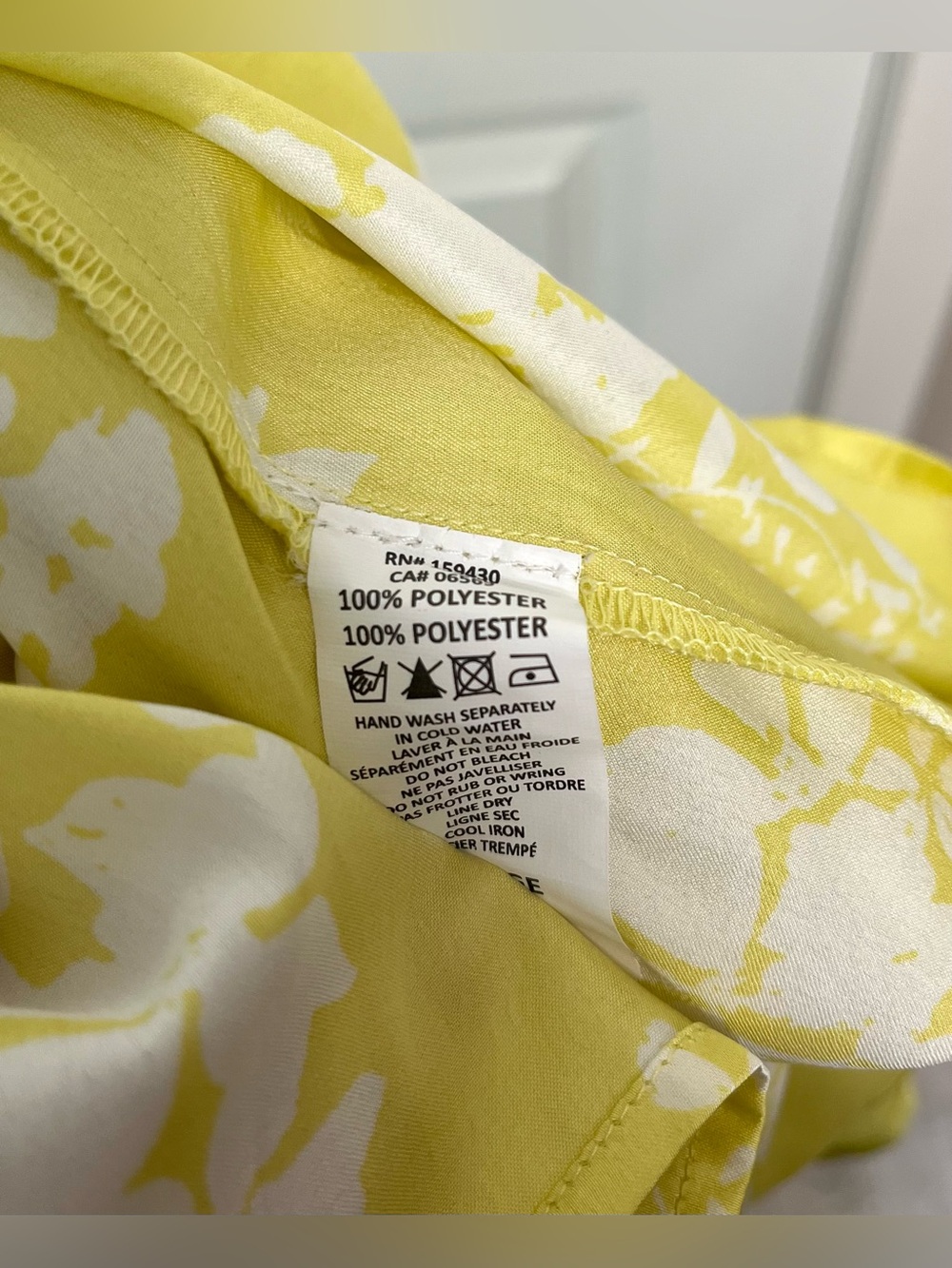 ☀️🔥Elan Lemon Yellow and White Floral Halter Maxi Dress🔥🌞 - Picture 6 of 7